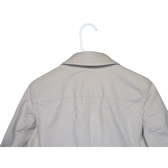 Talbots Women's Canvas Blazer Jacket Size 10 Mauve Taupe Cotton Blend Casual - Picture 6 of 11